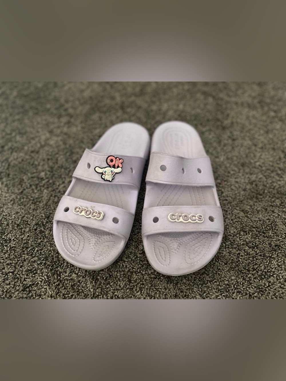 CROCS Women's Light Purple Slide Sandals Size 6 0260